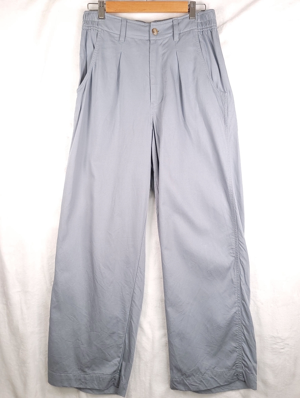 Madewell The Neale Straight Leg Pant in Drapeweave Overcast Blue NI613